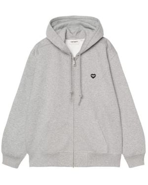 Carhartt Hooded Small Heart Patch Jacket - Gray