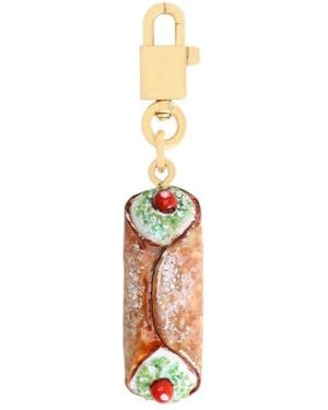 Dolce & Gabbana Cannoli Keyring - White