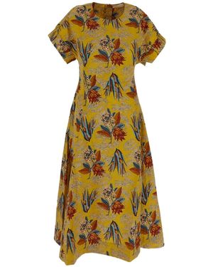 Ulla Johnson Devon Floral-Motif Maxi Dress - Yellow