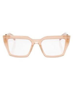 Balmain Eyewear Square Frame Glasses - White