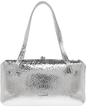 Jil Sander Logo Lettering Tote Bag - Grey