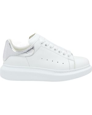 McQueen Oversized Lace-Up Trainers - White