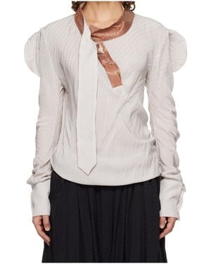Kiko Kostadinov Long-Sleeve Cover-Up - White