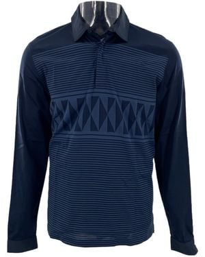 dunhill Buckle Short-Sleeved Polo Shirt - Blue