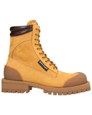 Palm Angels Lace-Up Hiking Boots - Brown