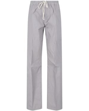 Rick Owens Drawstring Casual Trousers - Grey