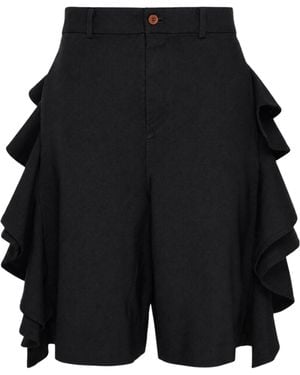 Comme des Garçons Comme Des Garçons Sculptural Ruffle Shorts - Black