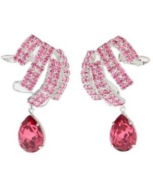 Magda Butrym Crystal Earrings - Pink