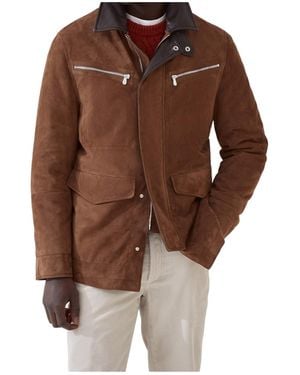 Brunello Cucinelli Suede Jacket - Brown