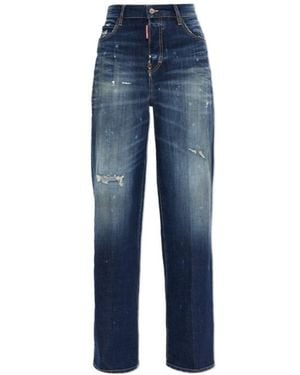 DSquared² ダメージ ペイント ジーンズ - Blue