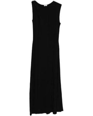 JOSEPH Arty Plissé Knit Midi Dress - Black