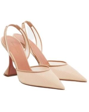 AMINA MUADDI Mesh Slingback Court Shoes - Pink