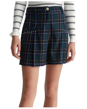 Liu Jo Checked Shorts - Black