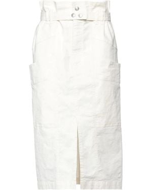 Isabel Marant Solid Stretch Skirt - White