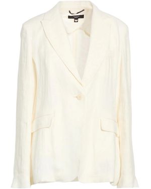 Weekend by Maxmara Linen Single- Blazer - White