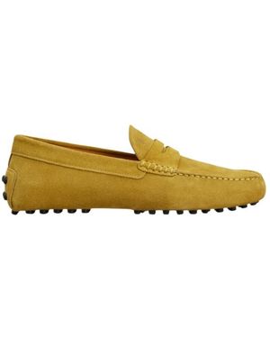 Tod's Round-Toe Loafers - Yellow
