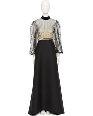 Valentino Long Sleeve Dress - Black