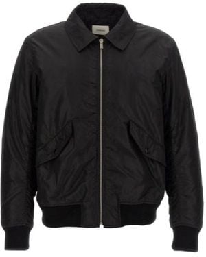Saint Laurent Zip-Up Bomber Jacket - Black