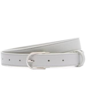 Victoria Beckham Dorian B Leather Belt - White