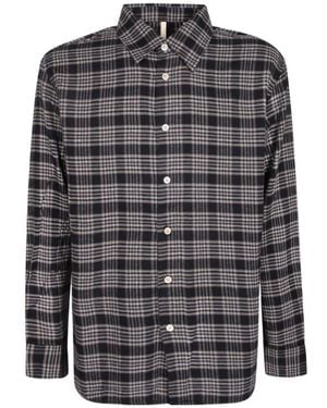 sunflower Plaid Long-Sleeved Shirt - Grey