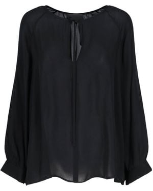 Nili Lotan Tie-Neck Blouse - Black