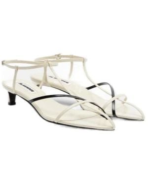 Jil Sander Leather Sandals - White