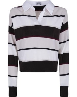 Mrz Long Sleeves Polo Neck Jumper - White