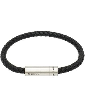 Le Gramme Woven Bracelet - Black