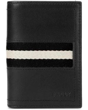 Bally Logo Stripe Wallet - Black