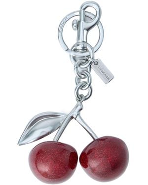 COACH Cherry Bag Charm - Pink