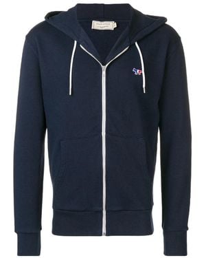 Maison Kitsuné Logo Patch Hoodie - Blue