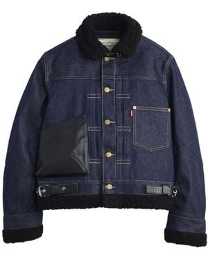 Sacai X Levi's Long-Sleeve Denim Jacket - Blue