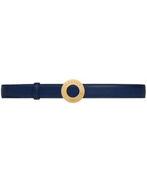 Celine Disc Buckle And Reversible Belt - Blue