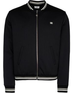 Celine Triomphe Zipped Teddy Jacket - Black
