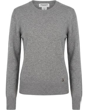 Patrizia Pepe Crew-Neck Long-Sleeve Knit Top - Grey