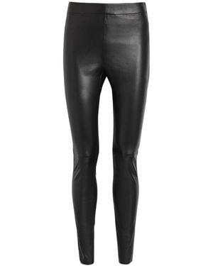 JOSEPH Leather Leggings - Grey