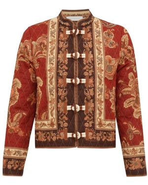 Zimmermann Aster Bomber Jacket - Brown