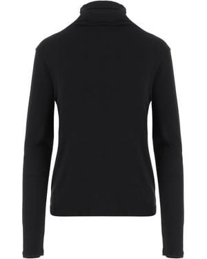 Vince Stretch Turtleneck Sweater - Black