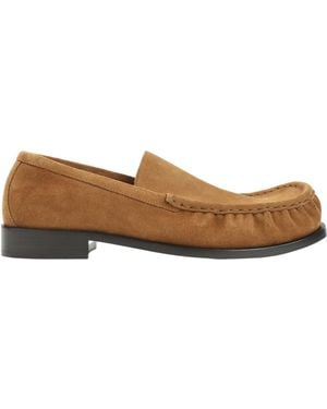 Dries Van Noten Round-Toe Loafers - Brown