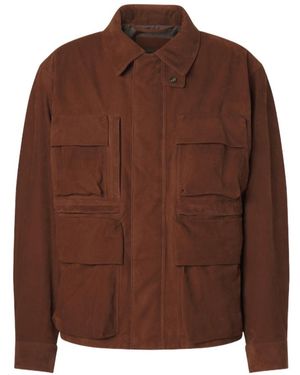 Lemaire Long-Sleeved Casual Jacket - Brown