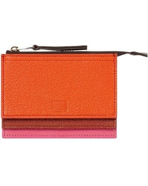 Paul Smith Color Blocked Wallet - Orange