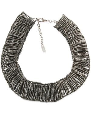 Brunello Cucinelli Bijoux Rodio Nero - Gray