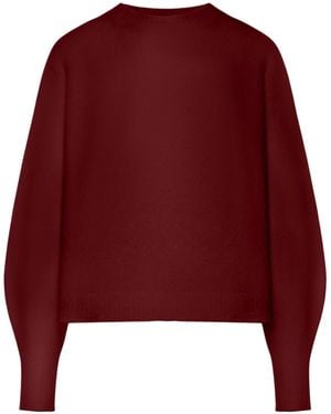 Max Mara Crewneck Long-Sleeved Jumper - Red