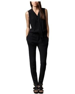 Burberry Strapped Sleeveless Jumpsuit - Black