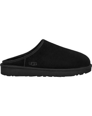 UGG Suede Mule Warm Slippers - Black