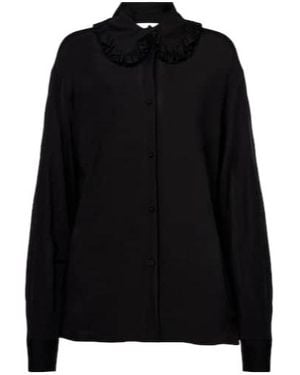 Jil Sander Ruffled Blouse - Black