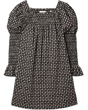 Doen Long-Sleeved Mini Dress - Black