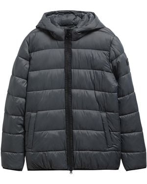 Barbour Fixed Hood Short Puffer Jacket - Black
