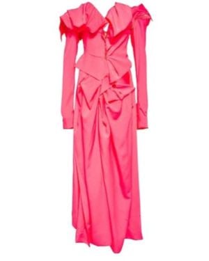 Vivienne Westwood Pleated Dress - Pink