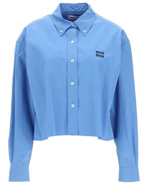 トップス MIU MIU Frills Tops Miu Miu Tops for Women | Online Sale up to 43% off | Lyst